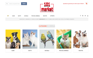 Il sito online di 101 market