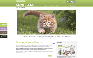 Il sito online di Nova Foods