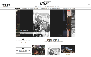 Il sito online di 007