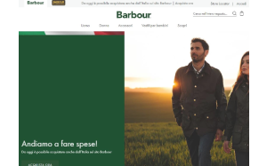 Il sito online di Barbour