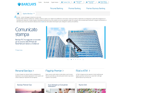 Il sito online di Barclays