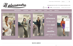 Il sito online di D'Alessandro Abbigliamento