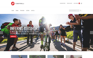 Il sito online di Castelli Cycling