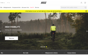 Visita lo shopping online di Rose bikes
