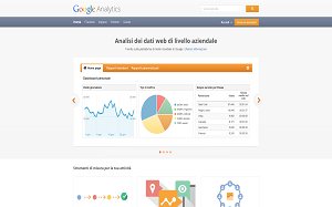Il sito online di Google Analytics