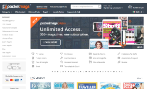 Visita lo shopping online di Pocketmags