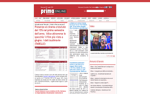 Il sito online di PRIMA Comunicazione