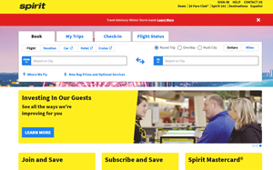 Visita lo shopping online di Spirit Airlines