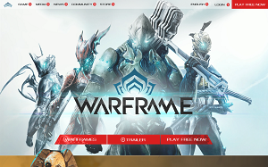 Il sito online di Warframe