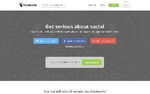 Il sito online di Hootsuite