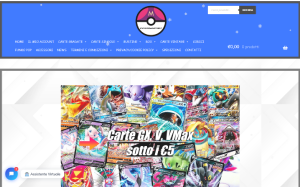 Il sito online di Pokemon store