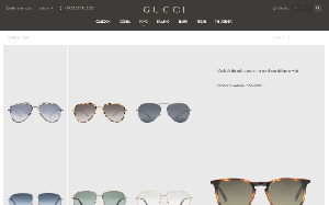 Il sito online di Gucci occhiali