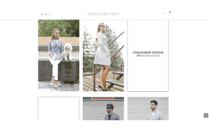 Il sito online di Aquarama sportswear