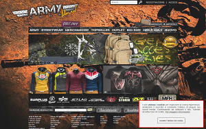 Il sito online di Army shop admiral