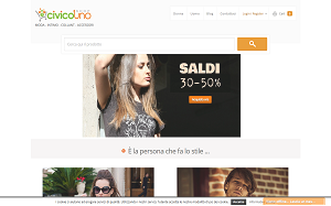 Il sito online di Civico Uno Shop