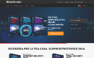 Il sito online di Bitdefender Antivirus