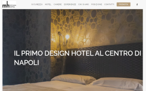 Il sito online di MH Hotel Design Napoli