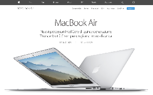 Il sito online di Macbook Air