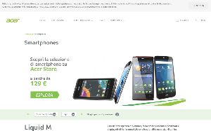 Il sito online di Acer Smartphone