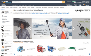 Il sito online di Amazon basic