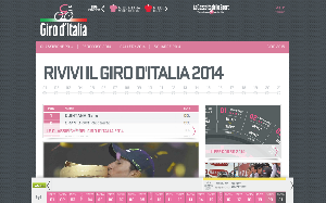 Il sito online di Giro d'Italia
