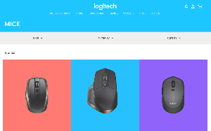 Il sito online di Logitech mouse