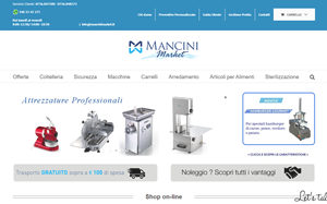 Il sito online di Mancini Market