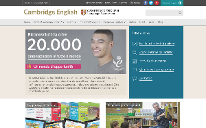 Il sito online di Cambridge English Language