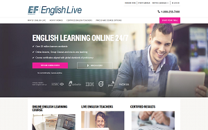 Il sito online di EF English Live