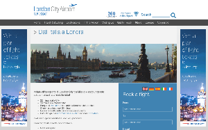 Il sito online di London City Airport