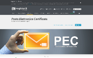 Il sito online di PEC email Register.it