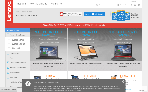 Il sito online di Lenovo Notebook