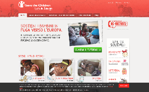 Il sito online di Save the Children