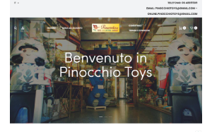 Il sito online di Pinocchio Toys