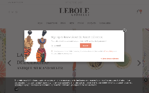 Il sito online di Lebole gioielli