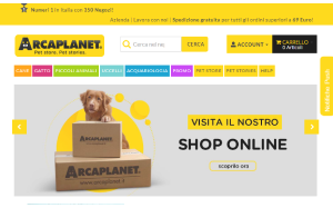 Visita lo shopping online di Arcaplanet
