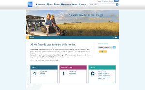 Il sito online di Assicurazione viaggi American Express