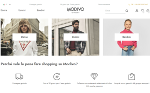 Il sito online di Modivo