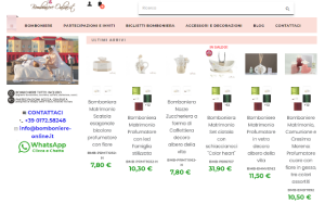 Visita lo shopping online di Bomboniere online