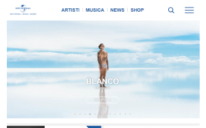 Il sito online di Universal Music