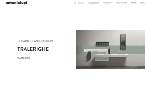 Il sito online di Antonio Lupi Design