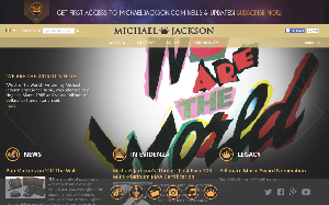 Il sito online di Michael Jackson