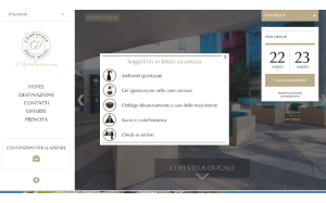 Il sito online di Compagnie des Hotels