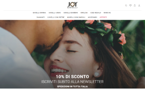 Il sito online di Joy Gioielli