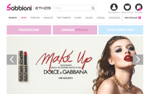 Visita lo shopping online di Profumeria Sabbioni