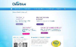 Il sito online di Clearblue
