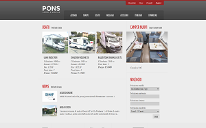 Il sito online di Pons Camper