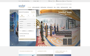 Il sito online di Jumeirah Luxury Hotels