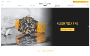 Il sito online di Breitling