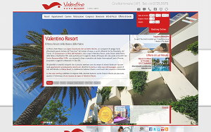 Il sito online di Valentino resort